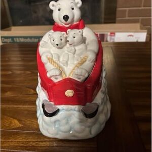 Vintage Coke Bears Cookie Jar